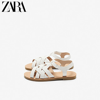 ZARA 新款 童鞋女童 秋冬新品 带饰魔术贴软底凉鞋 12606530001