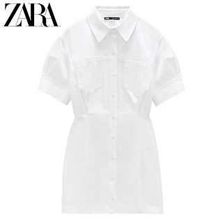 ZARA 新款 TRF 女装 口袋饰短连衣裙 03067300250