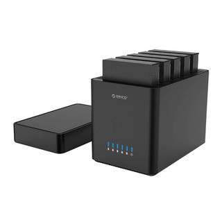 ORICO 奥睿科 DS500U3 3.5寸硬盘盒磁盘阵列usb3.0多盘位机械硬盘外接盒raid硬盘柜台式机硬盘改移动硬盘柜子
