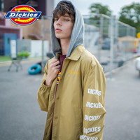 Dickies可脱卸帽子印花休闲飞行夹克 春秋工装薄外套男DK007316