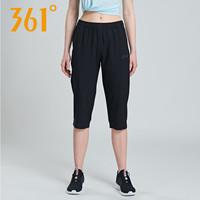 361°361运动裤女速干夏季新款跑步健身薄款透气宽松运动短裤女七分裤