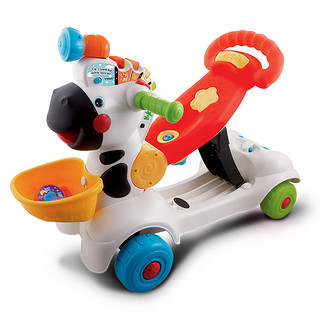 伟易达儿童多功能小斑马学步车宝宝滑行车踏行车可坐可手推玩具车
