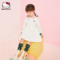 凯蒂猫 Hello Kitty 儿童连衣裙女童裙子宝宝婴儿针织秋装长袖裙春秋公主裙
