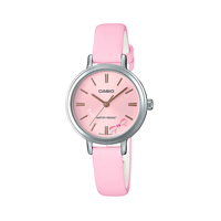 CASIO 卡西欧 指针系列 LTP-E146L-4A 30mm 女士石英手表 粉盘 粉色皮带 圆形