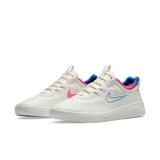 NIKE 耐克 Sb Nyjah Free 2 T 中性运动板鞋 CU9220-100 白/赛车蓝/爆炸粉 42