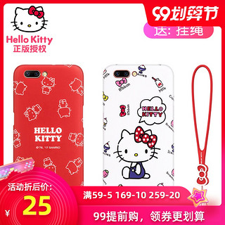 正版HelloKitty优加 oppor11手机壳r11plus卡通可爱女硅胶保护套全包防摔