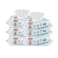 PLUS会员：Pigeon 贝亲 婴儿湿纸巾 100片*6包 PL347