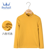 水孩儿宝宝春季上衣2020新款儿童长袖t恤时尚半高领打底衫男女童