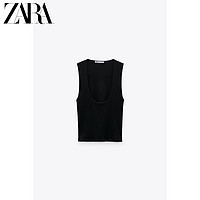 ZARA 新款 女装 罗纹 T 恤 04174027800