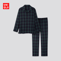 优衣库 男装 法兰绒睡衣(长袖 睡衣可外穿) 419898 UNIQLO