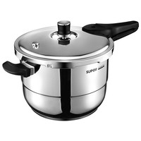 苏泊尔高压锅304不锈钢小压力锅大家用燃气电磁炉通用2-3-4-5-6人