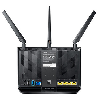 ASUS 华硕 RT-AC86U 双频2900M 家用千兆Mesh无线路由器 Wi-Fi 5 单个装 黑色