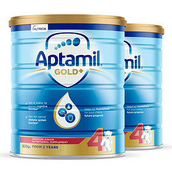 Aptamil 爱他美 新西兰爱他美 金装爱他美婴儿配方奶粉 4段 900克 2岁以上2罐