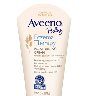 Aveeno/艾维诺 燕麦婴儿多效修护保湿湿疹润肤霜柔嫩不刺激141g*2