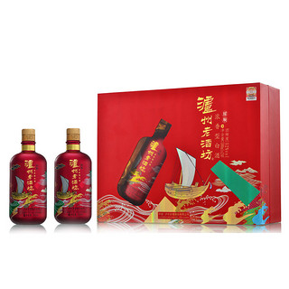 LUZHOULAOJIAO 泸州老窖 泸州老酒坊耀顺 52度 浓香型白酒 500ml*2瓶*3箱