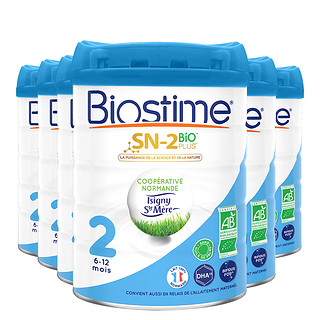 BIOSTIME 合生元 有机系列 较大婴儿奶粉 法版 2段 800g*6罐