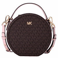 MICHAEL KORS 迈克·科尔斯 DELANEY系列 女士手提包 30T9GNBM6B 浅粉色/老花 小号