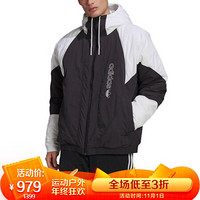 阿迪达斯 ADIDAS 三叶草 男子 PADDED ADICOLOR 运动 棉服 GE1301 2XL码