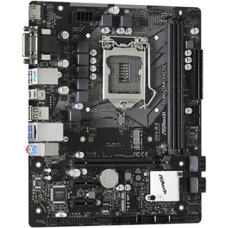 ASRock 华擎 B460M HDV MATX主板（intel LGA1200、B460）+英特尔 酷睿i3-10100F CPU套装