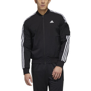 阿迪达斯 ADIDAS 男子 运动型格 MH JKT BOMB 3S 运动 夹克/风衣 GH4802 黑色 2XL码