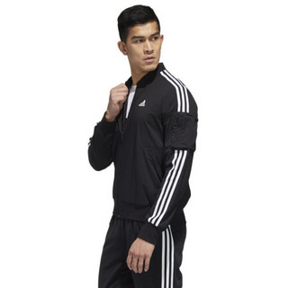 阿迪达斯 ADIDAS 男子 运动型格 MH JKT BOMB 3S 运动 夹克/风衣 GH4802 黑色 2XL码