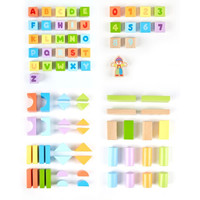 Hape 837542 艺智榉木积木 桶装