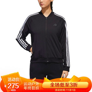 阿迪达斯 ADIDAS 女子 训练系列 MH WV 3S BOMBER 运动 夹克/风衣 GF0189 XL码