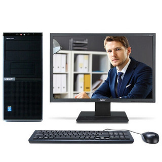 宏碁（Acer）台式机 Veriton D650 I3-9100/4GB/1T/DVDRW/1G独立显卡/含键鼠/19.5英寸显示器