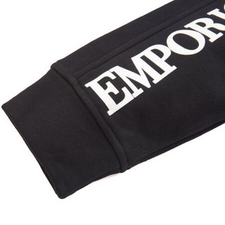 EMPORIO ARMANI阿玛尼EA奢侈品20秋冬男士卫衣 6H1MM9-1JQKZ BLACK-0999黑色 S