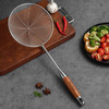 美厨 漏勺 304不锈钢线漏捞勺18cm 加厚花梨木MCCU419