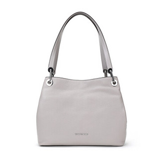 迈克·科尔斯 MICHAEL KORS MK女包 RAVEN系列牛皮手提单肩包珍珠灰大号  30H6SRXE3L PEARL GREY