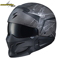SCORPION EXO美国蝎子头盔摩托车男战士复古哈雷半盔防雾全盔夏季