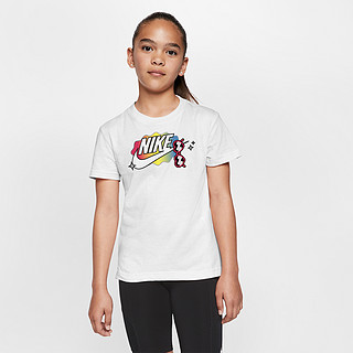 Nike耐克官方NSW 大童女孩T恤夏季纯棉CV2197 CV2203
