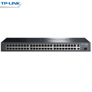 TP-LINK TL-SL1351 48口百兆+2口千兆网络监控交换机带光口tplink