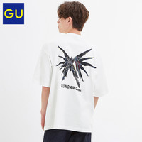 GU极优 男装 全棉T恤(5分袖)GUNDAM机动战士高达联名款 323514