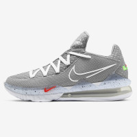 NIKE 耐克 LEBRON 17 LOW 男士篮球鞋 CD5006-004 银色 42