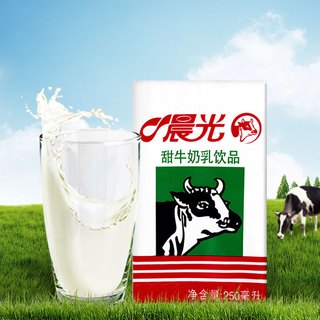 PURE MILK 晨光 甜牛奶乳饮品 250ml*6盒