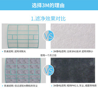 3M静电空调过滤网DIY系列3米卷空气防尘网 PM2.5烟尘雾霾过滤网