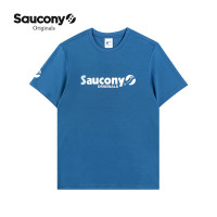 saucony 索康尼 Saucony索康尼夏季男子T恤LOGO印花休闲时尚简约短袖男装运动T恤