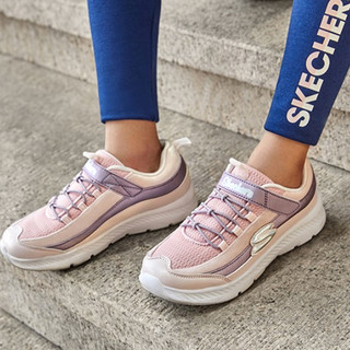 Skechers 斯凯奇 GIRLS系列 女童魔术贴休闲运动鞋 82176L 浅粉色 27.5