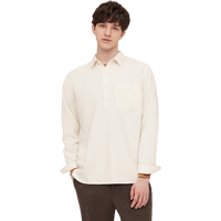 UNIQLO 优衣库 男士纯棉长袖衬衫438369 乳白色S