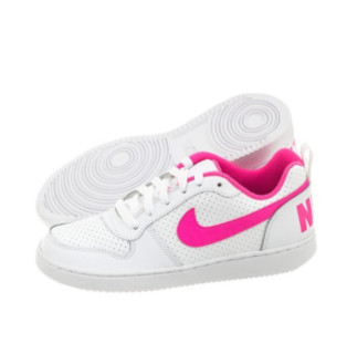 NIKE 耐克 BOROUGH LOW 女童运动板鞋 845104 白/爆炸粉 35.5