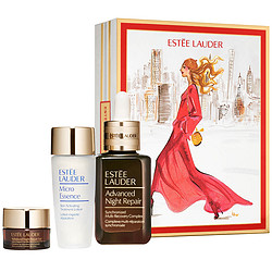  ESTEE LAUDER 雅诗兰黛 高级夜间修护套装(小棕瓶50ml+原生液30ml+眼霜5ml)