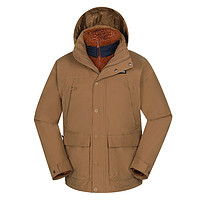 哥伦比亚保暖男外套冬季新款户外运动服防水抓绒内胆三合一冲锋衣