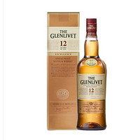 考拉海购黑卡会员：Glenlivet格兰威特 12年醇萃单—麦芽苏格兰威士忌 雪莉桶陈酿 700ml