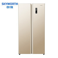 SKYWORTH 创维 BCD-399WKY 对开门冰箱 399升