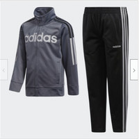 银联返现购：adidas 阿迪达斯 Jacket and Pants 儿童运动套装