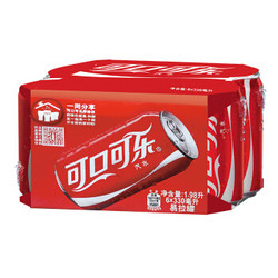 Coca-Cola 可口可乐 汽水 330ml*6罐  *5件