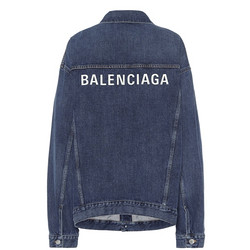 BALENCIAGA 巴黎世家 logo 印花 牛仔夹克