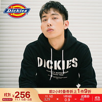 Dickies卫衣 20秋冬 卫衣男 宽松连帽卫衣 大口袋 运动休闲卫衣 长袖卫衣男 潮流百搭上衣 DK008159 黑色 XL